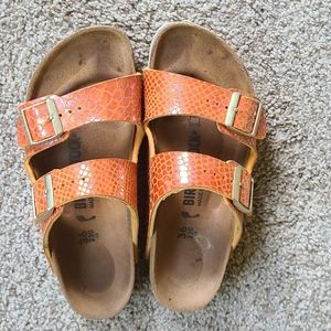 Orange Birkenstocks